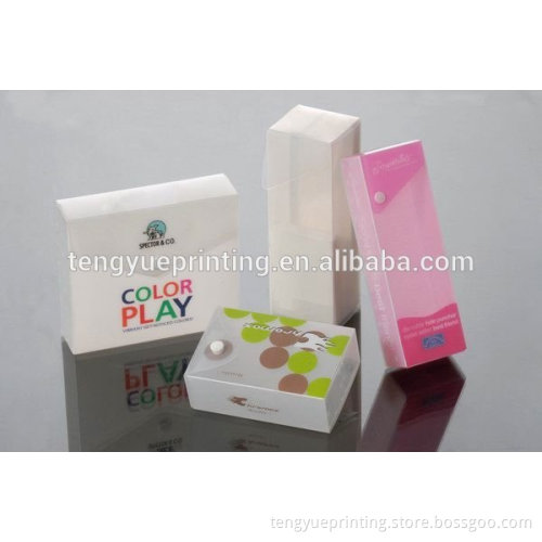 China specialist clear plastic packaging box with CMYK printing